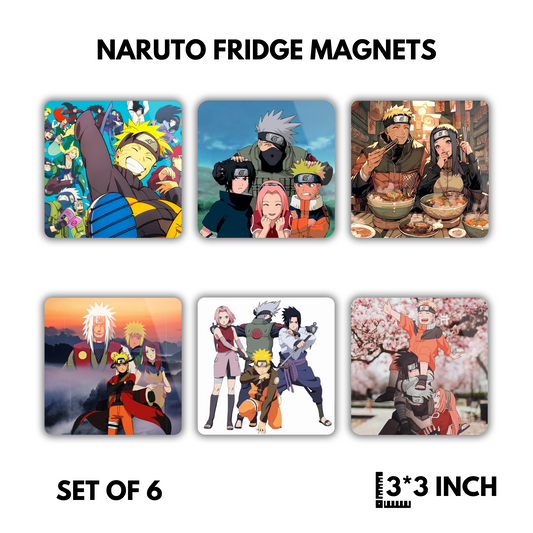 Naruto fridge magnets