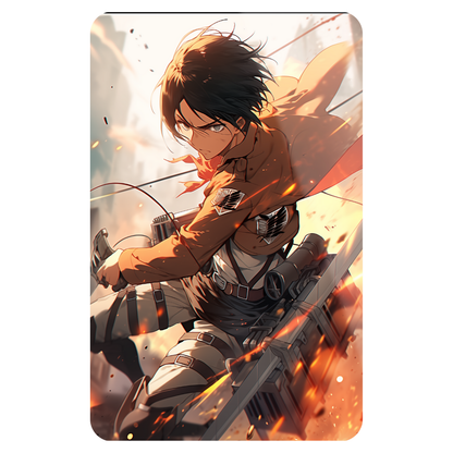 Eren Yeager Aot - Metal Poster