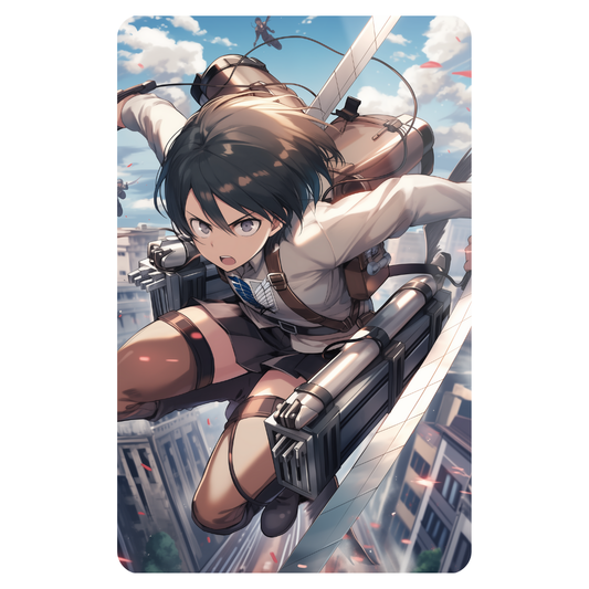 Mikasa Aot - Metal Poster