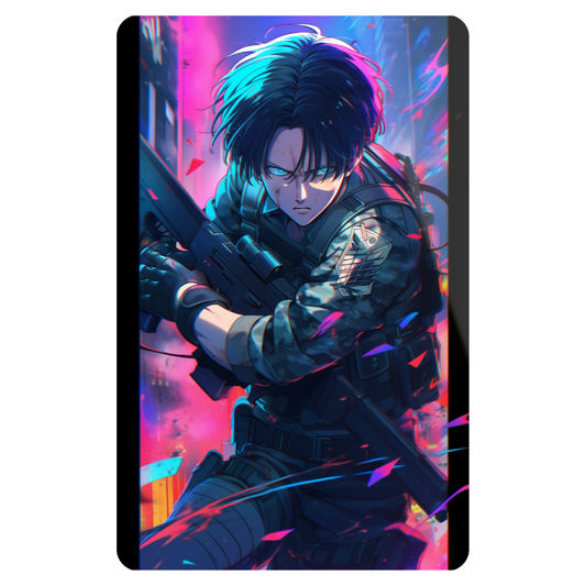 Levi Ackerman Aot - Metal Poster