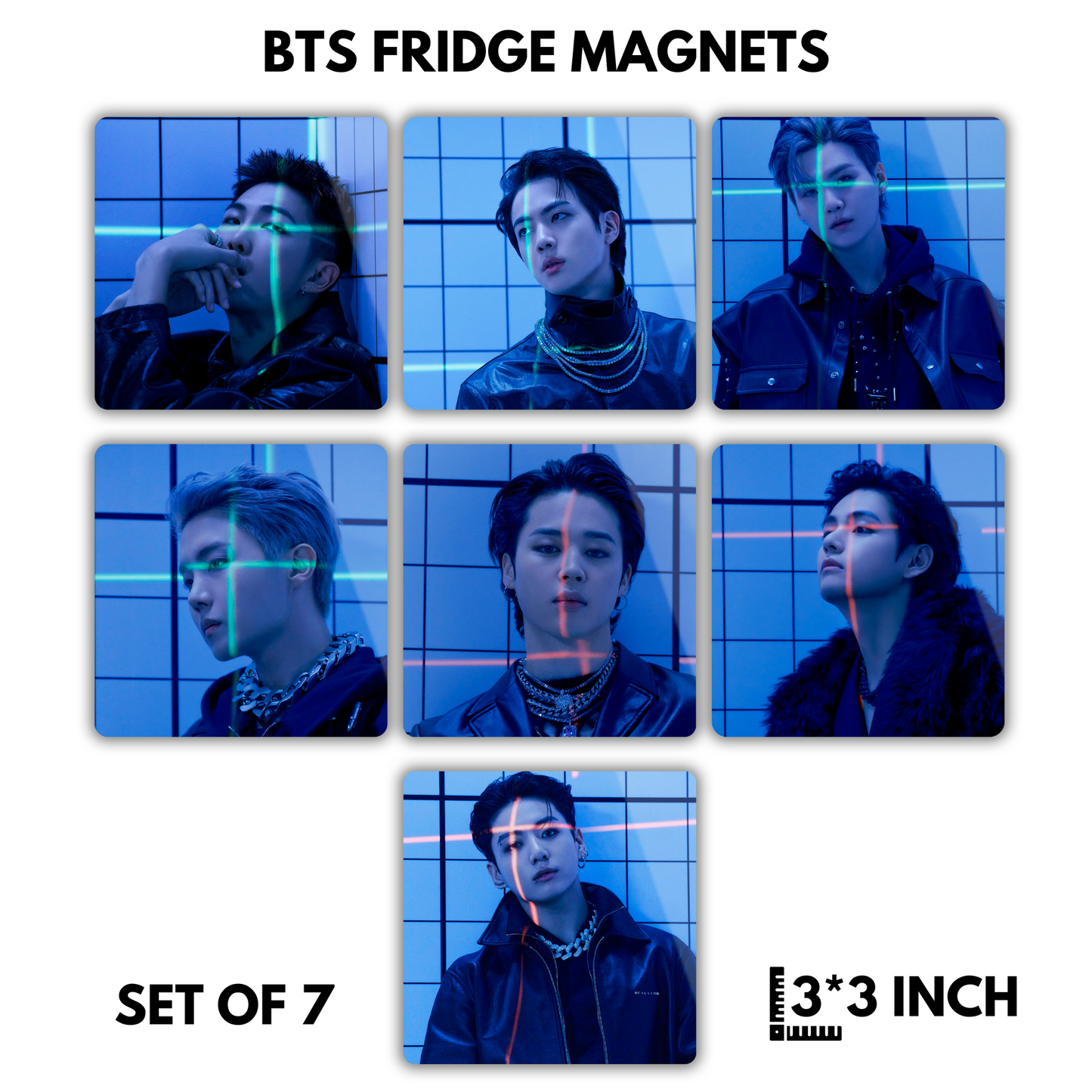 BTS Fridge Magnets - Set of 7