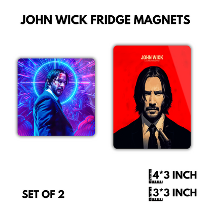 John Wick Fridge Magnets - Set of 2