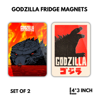 Godzilla Fridge Magnets - Set of 2