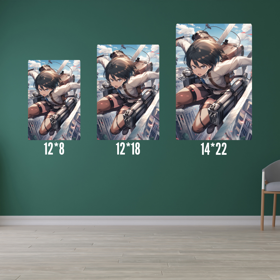 Mikasa Aot - Metal Poster